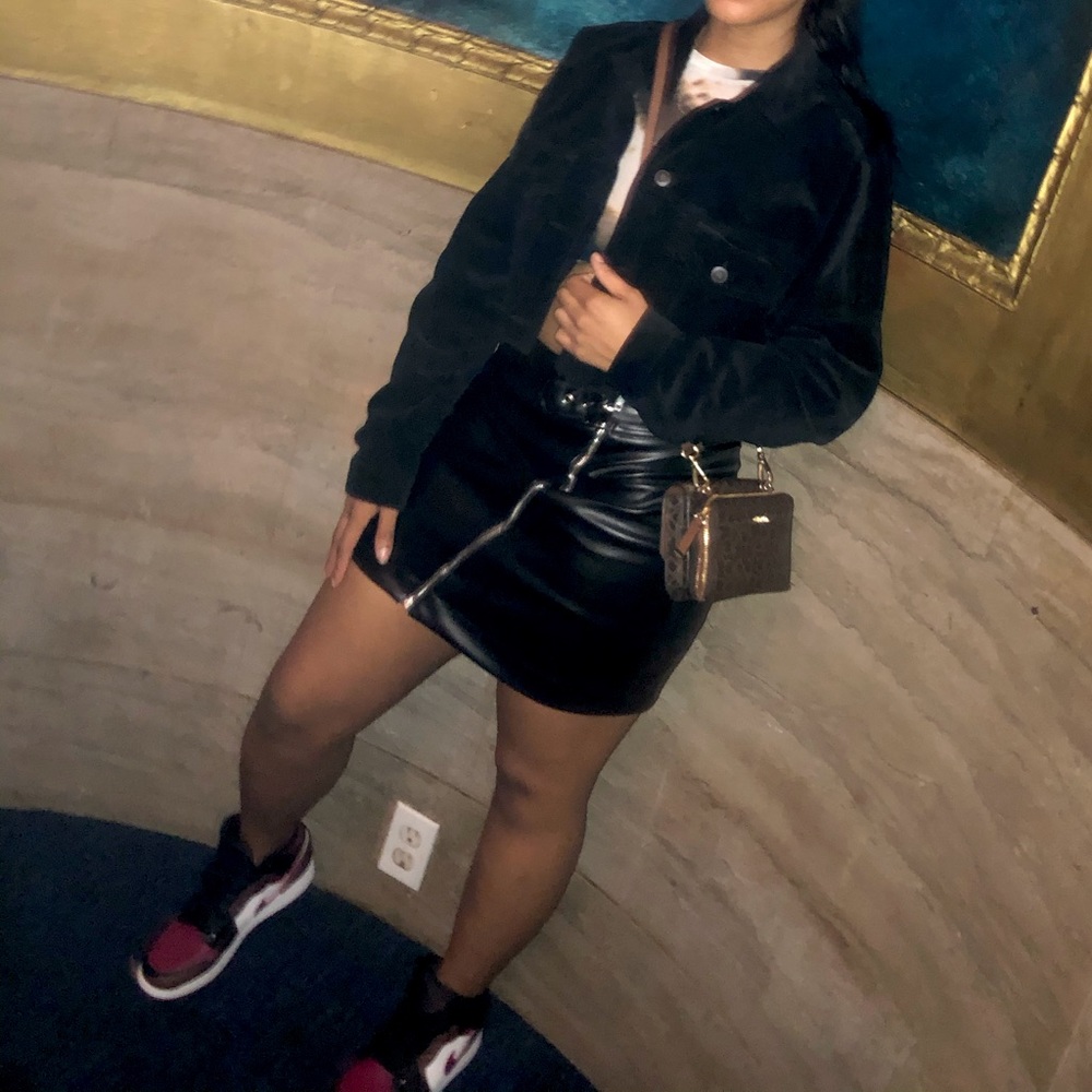 Leather skirt